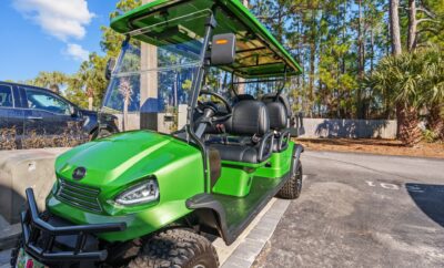 The Sandbox at Gulf Highlands: Street Legal Golf Cart, Pet Friendly, Private Beach Access